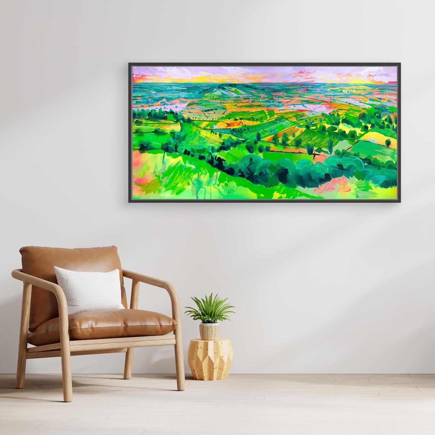 Golden Hour from Glastonbury Tor - gallery canvas edition