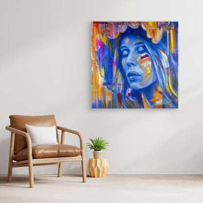 Big Sister Blue - gallery canvas edition