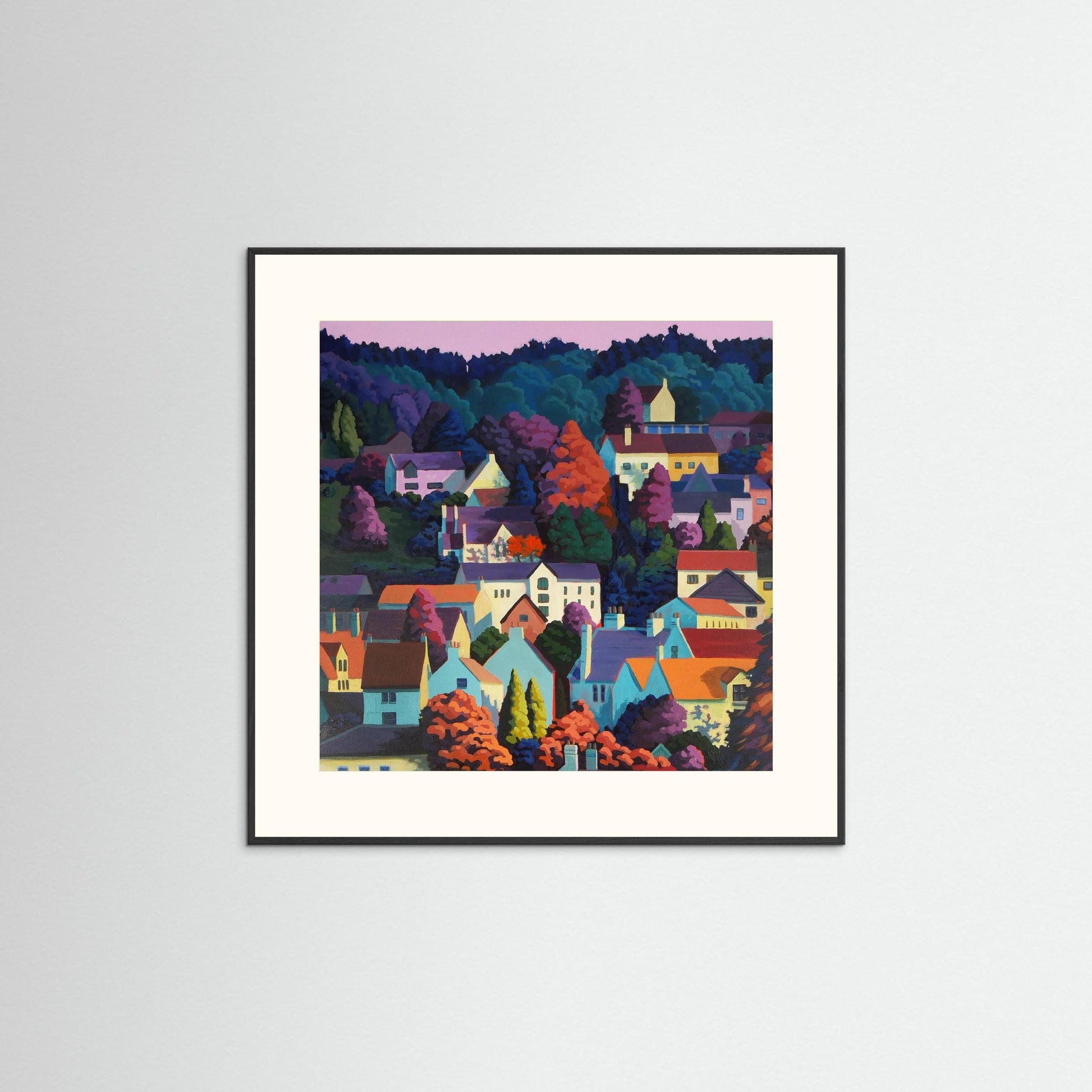Autumn Dusk Square - paper print options
