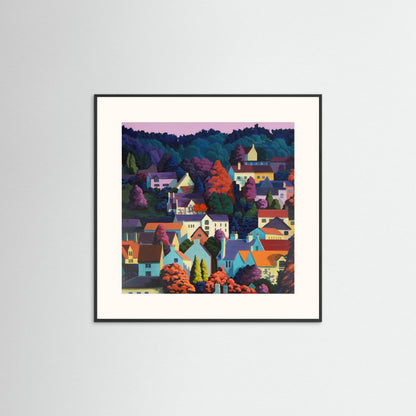 Autumn Dusk Square - paper print options