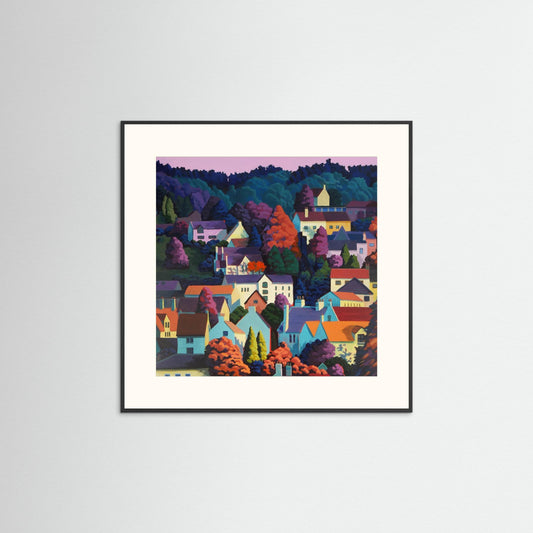 Autumn Dusk Square - paper print options