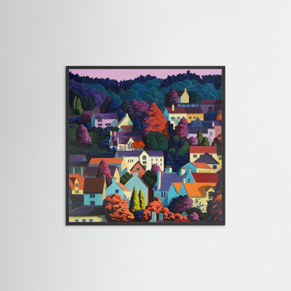 Autumn Dusk Square - paper print options