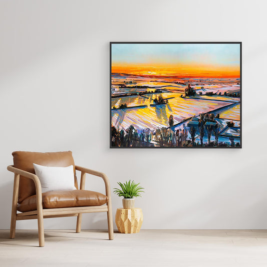 Winter Bird - canvas artwork options