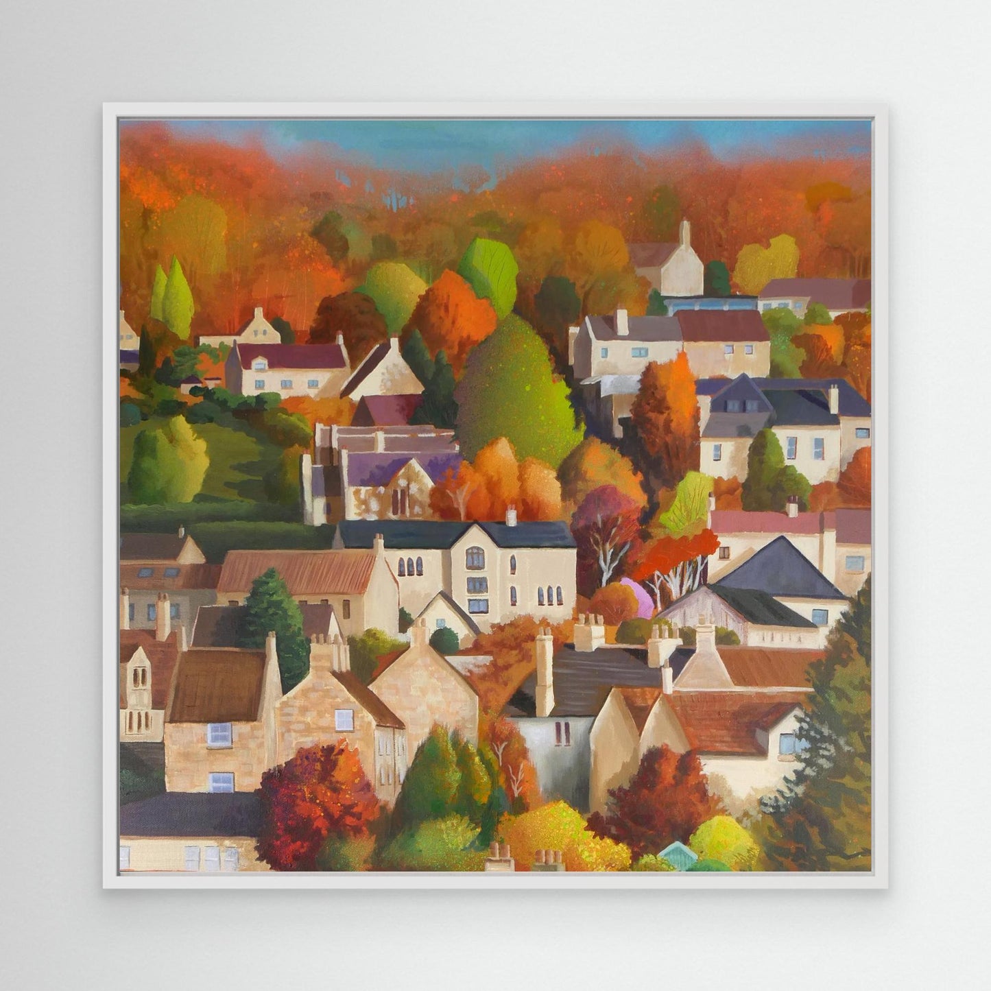 Autumn in Box - square crop - canvas options