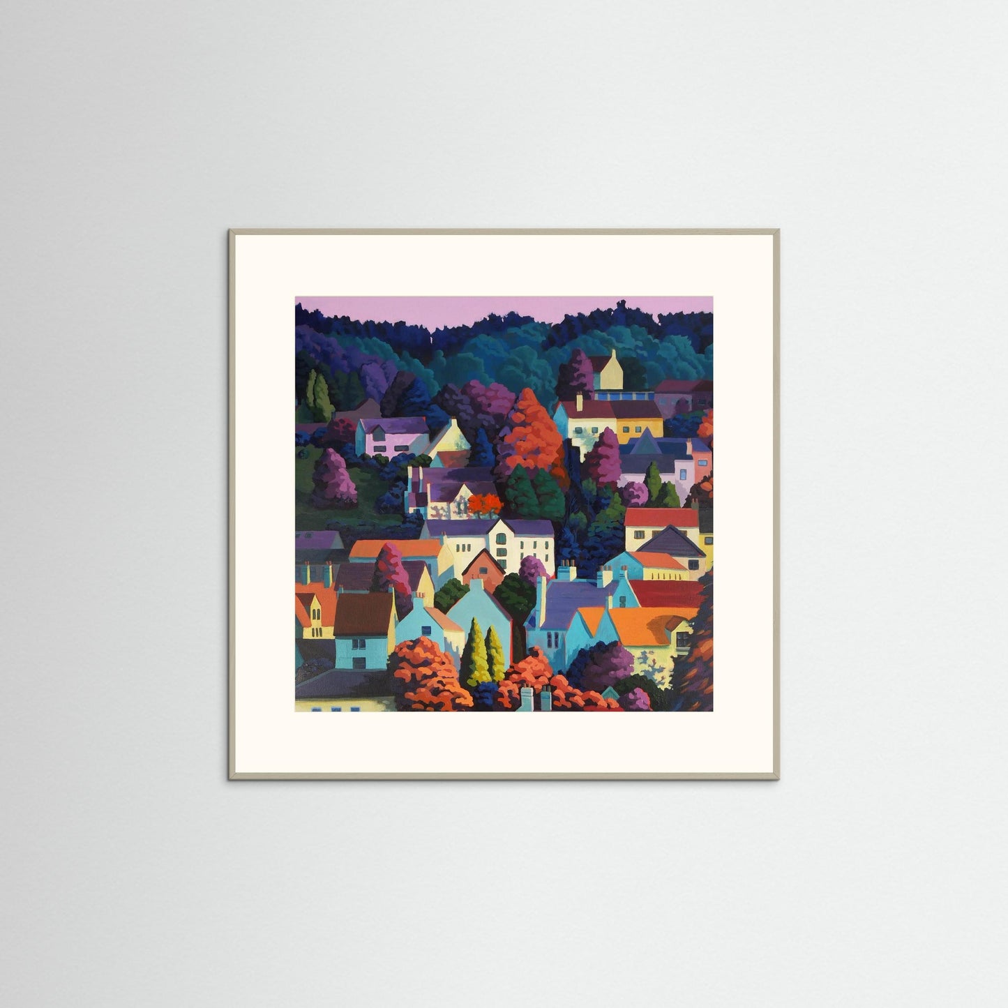 Autumn Dusk Square - paper print options