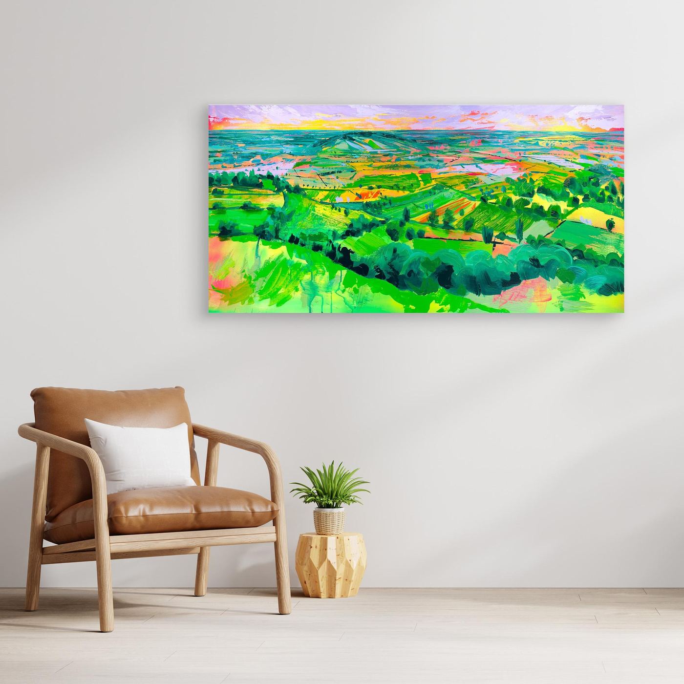 Golden Hour from Glastonbury Tor - gallery canvas edition