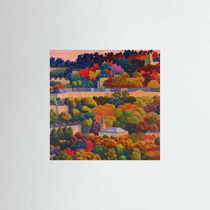 New Morning Over Bath - Square crop - Fine Art Paper Print