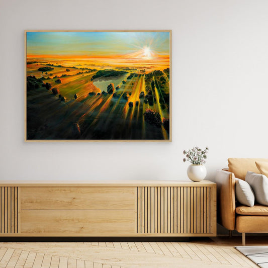 Sunrise On Corsham Court 1 – Gallery Canvas artwork