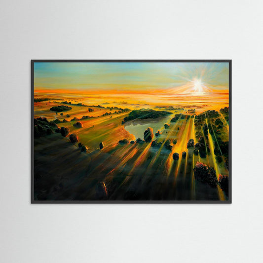 Sunrise on Corsham Court 1 - Fine Art Paper Print
