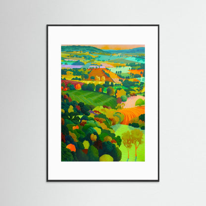 Cotswold Patchwork — Fine Art Paper Print