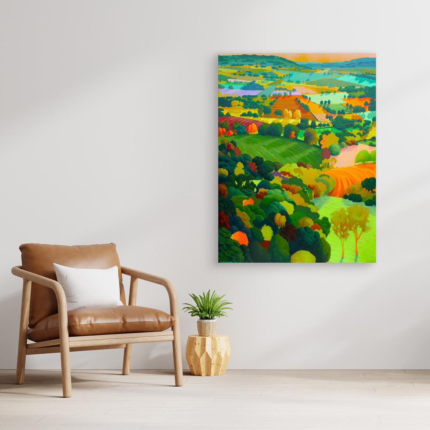Cotswold Patchwork — Gallery Canvas Edition