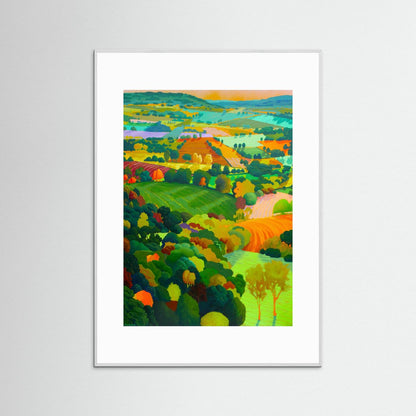 Cotswold Patchwork — Fine Art Paper Print