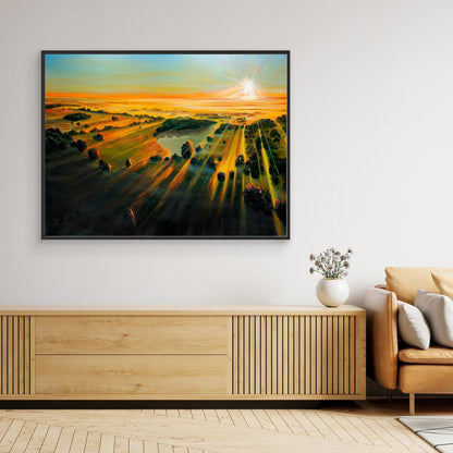 Sunrise On Corsham Court 1 – Gallery Canvas artwork