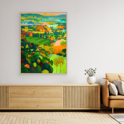 Cotswold Patchwork — Gallery Canvas Edition