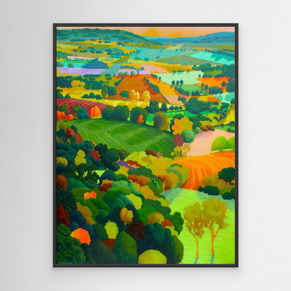 Cotswold Patchwork — Gallery Canvas Edition