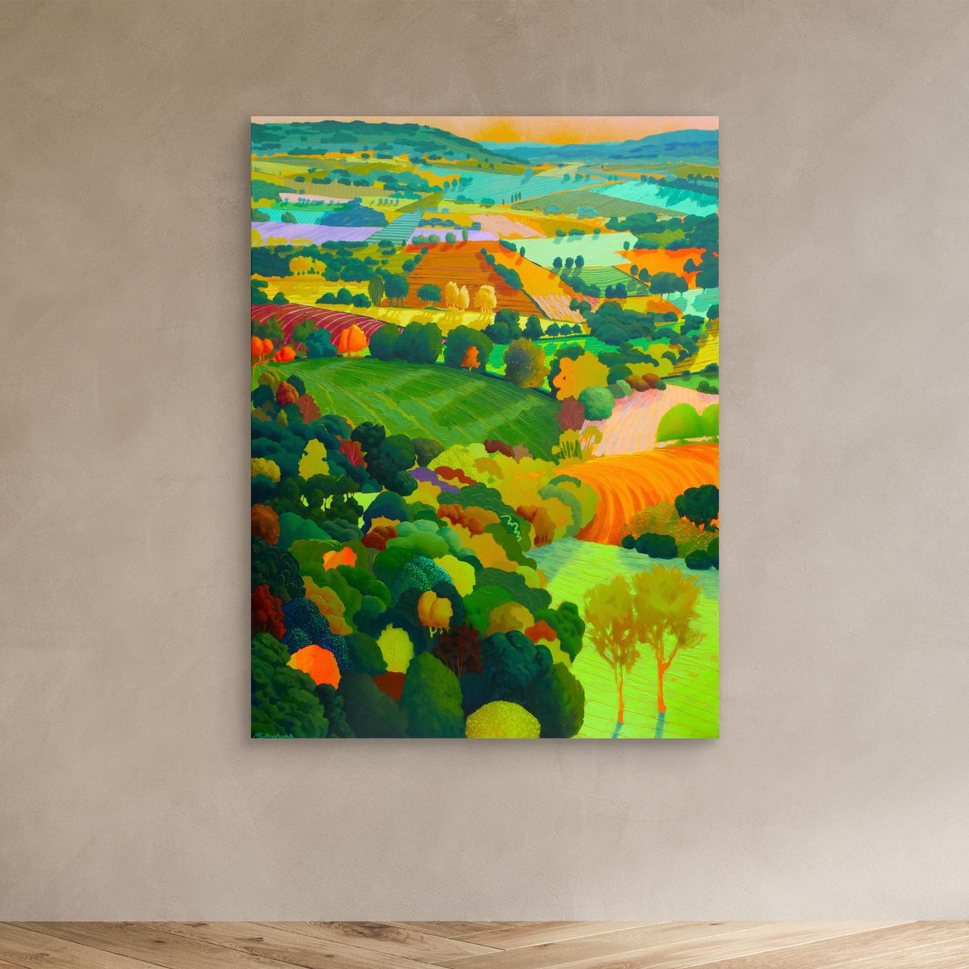 Cotswold Patchwork — Gallery Canvas Edition