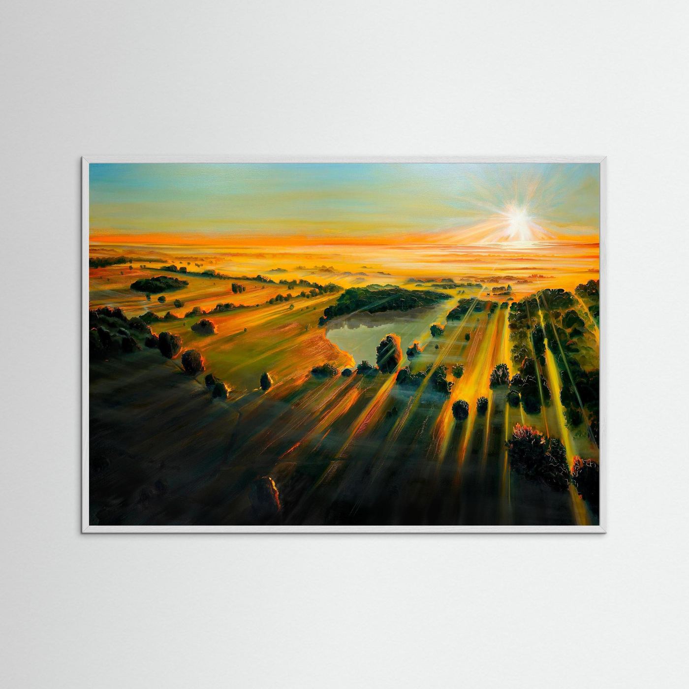 Sunrise on Corsham Court 1 - Fine Art Paper Print
