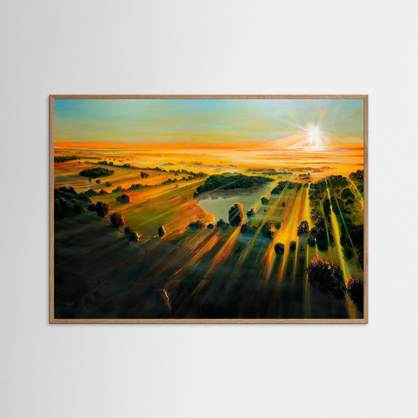 Sunrise on Corsham Court 1 - Fine Art Paper Print