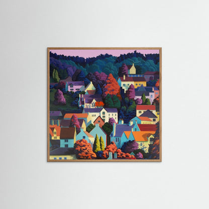 Autumn Dusk Square - paper print options
