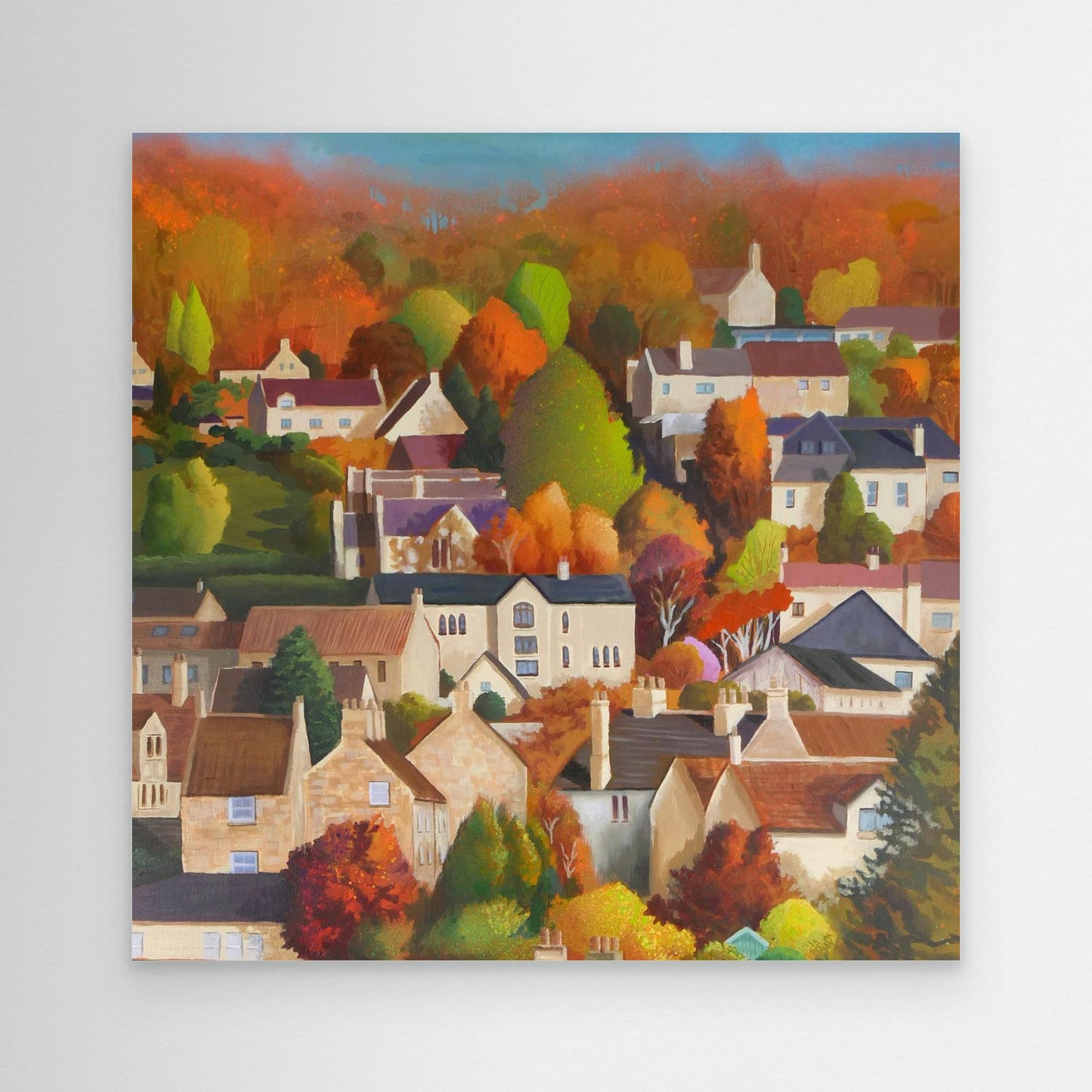 Autumn in Box - square crop - canvas options