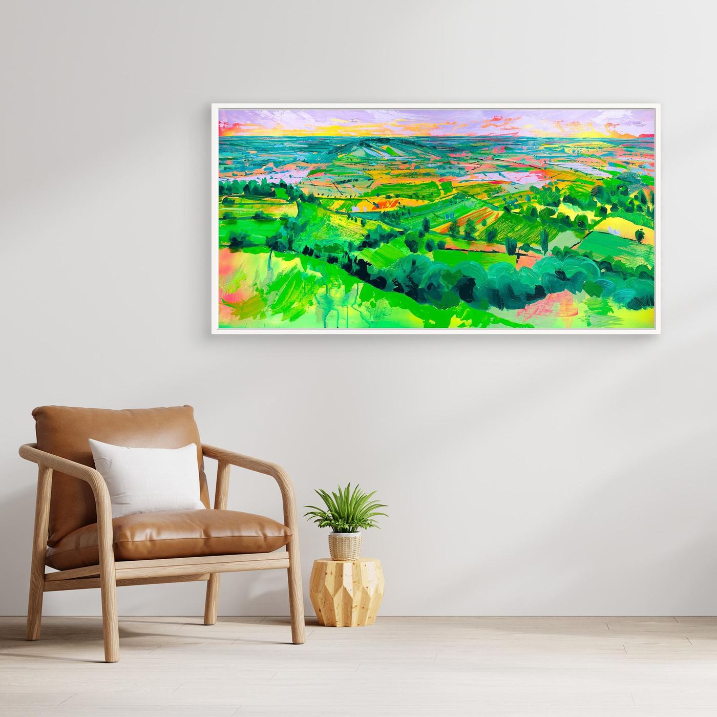 Golden Hour from Glastonbury Tor - gallery canvas edition