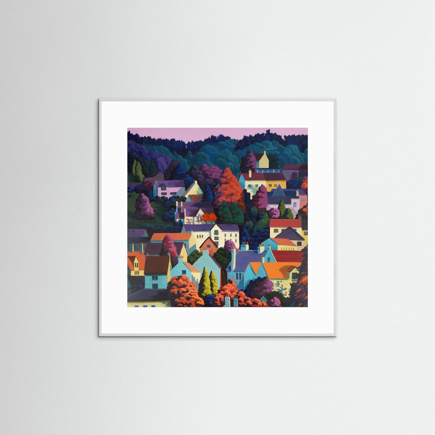 Autumn Dusk Square - paper print options