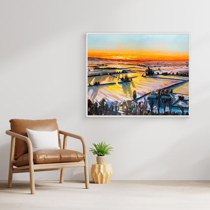 Winter Bird - canvas artwork options