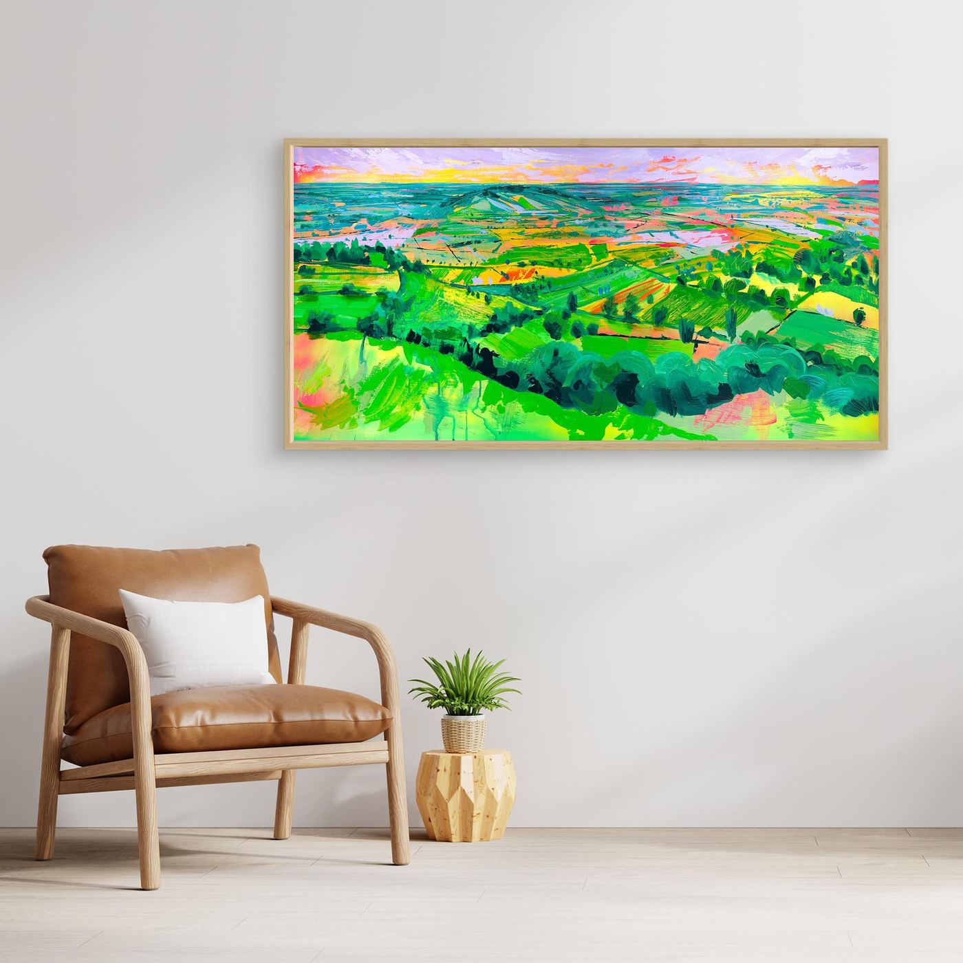 Golden Hour from Glastonbury Tor - gallery canvas edition