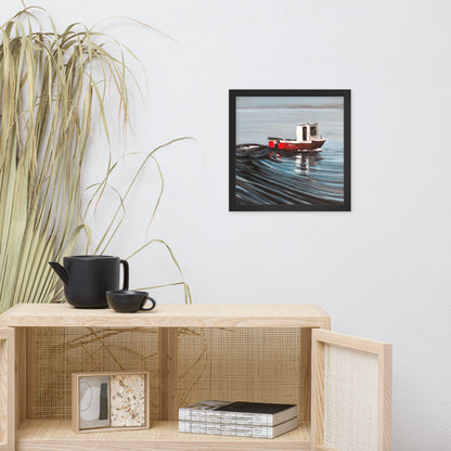 Portmahomack Fishing Boat Original Print (framed)